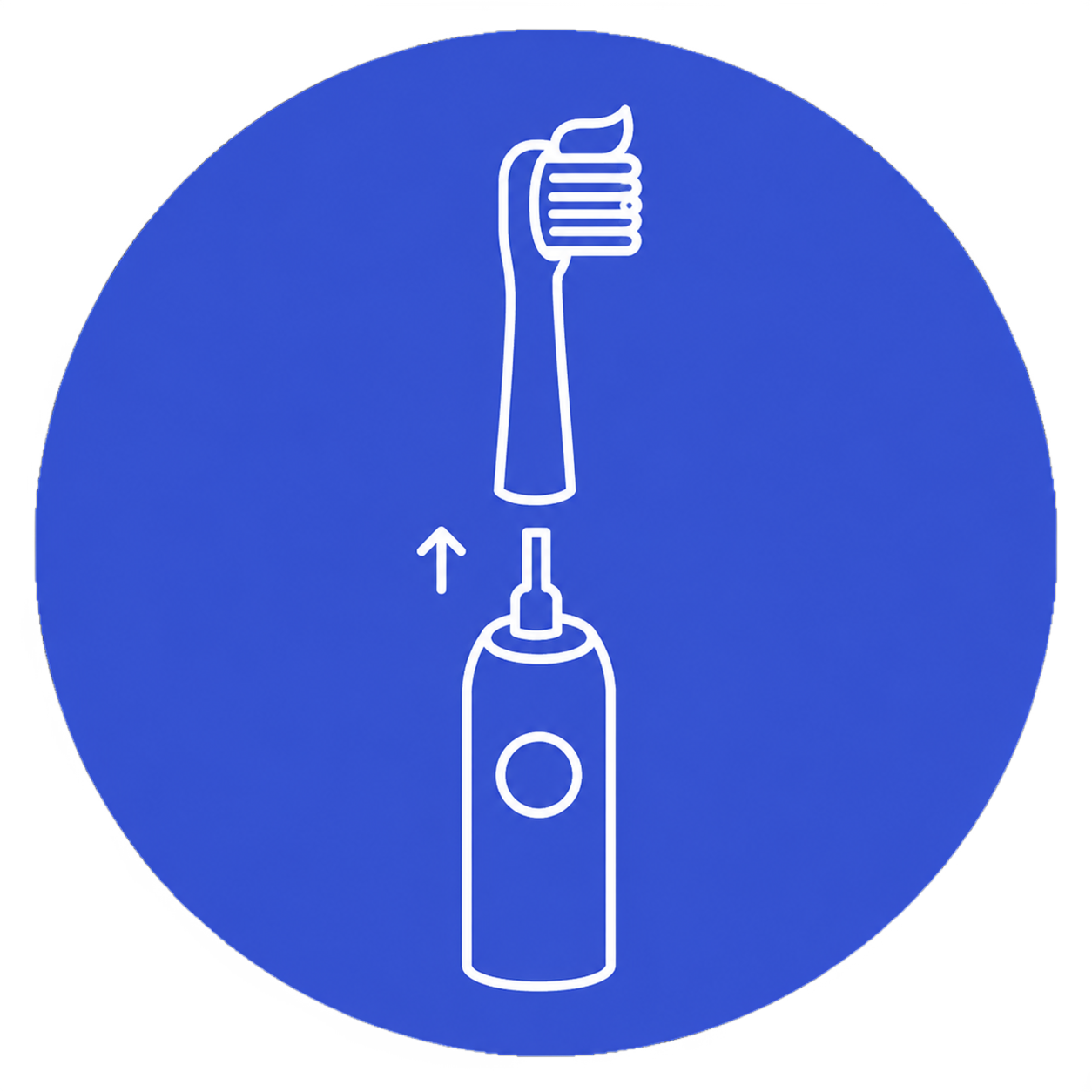 Attach and Prep: Firmly attach a Zistral brush head onto the metal shaft, leaving a tiny gap between the head and body for optimal vibration
