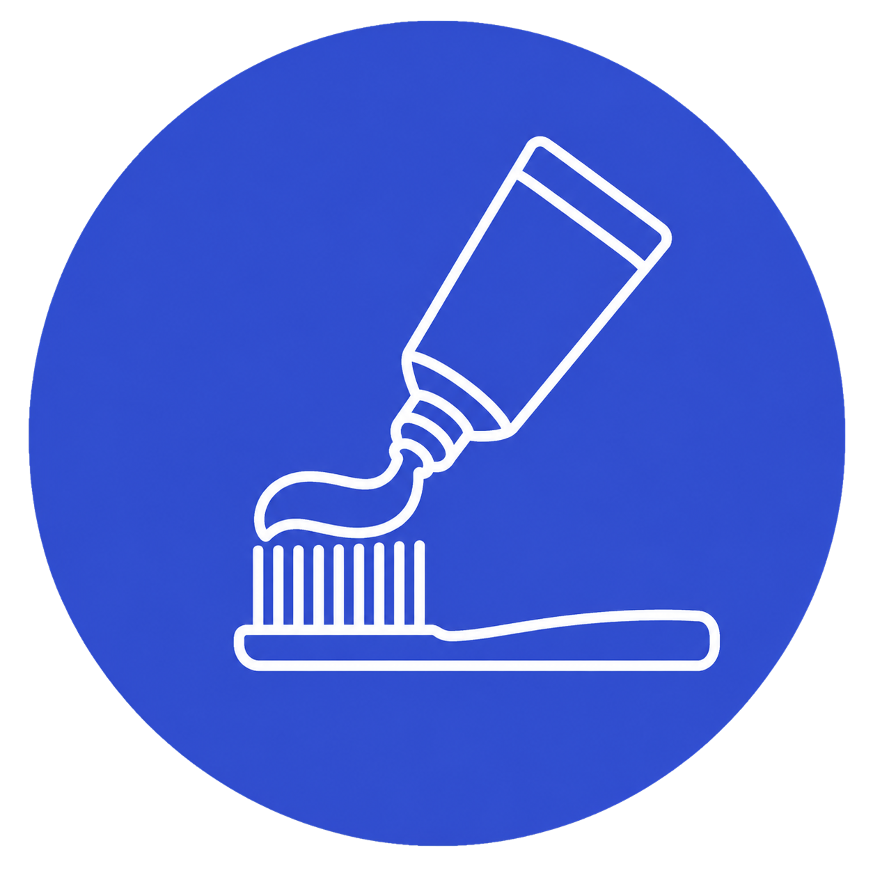 Apply paste onto a soft toothbrush